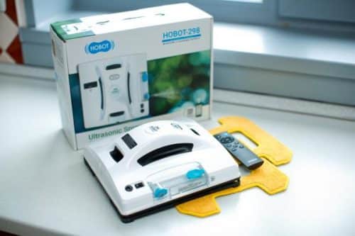 HOBOT Robotic Window Cleaner with Automated Ultrasonic Spray Launched